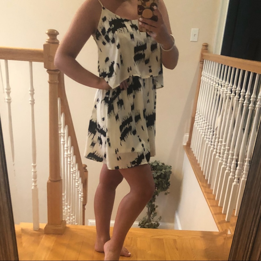 Express Black and White Dress